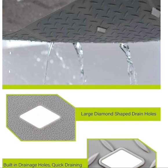 Silicone Bathtub Shower Mat Non‎ Slip, Foldable Bath Mat for Tub 28" x14" - Picture 5 of 5